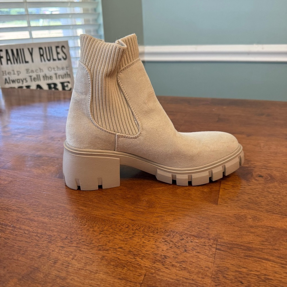 Sincerely Jules Ashville Knit Stretch Suede Boots size 6.5 - Picture 2 of 12